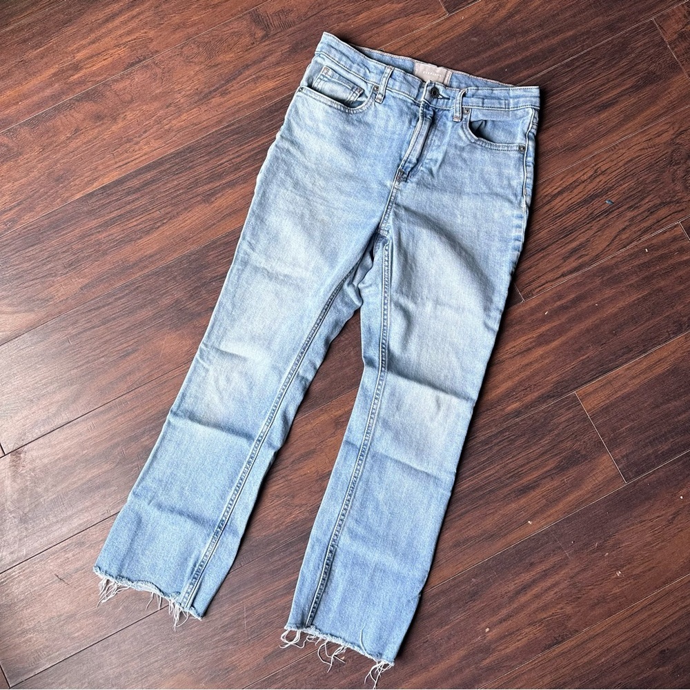 Everlane Straight Leg High Rise Ankle Denim Jeans Size 28